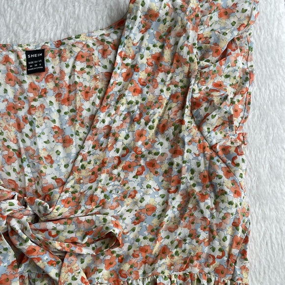 SHEIN Floral Ruffle Blouse - Picture 2 of 2